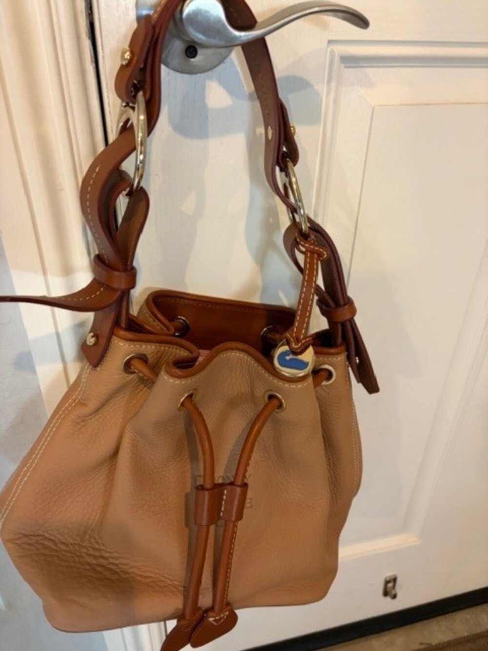 Dooney & Brooke Leather Bucket-Style Handbag
